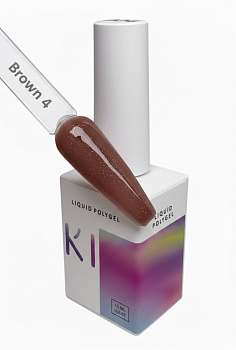 DAKI Liquid Polygel Brown 4, 15 мл