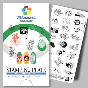 Bloom пластина для стемпинга 027