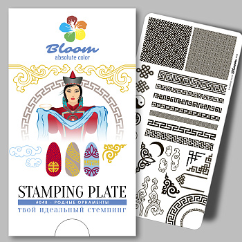 Bloom пластина для стемпинга 048