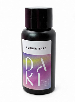 DAKI RUBBER BASE Эластичная база для ногтей, 30 мл 