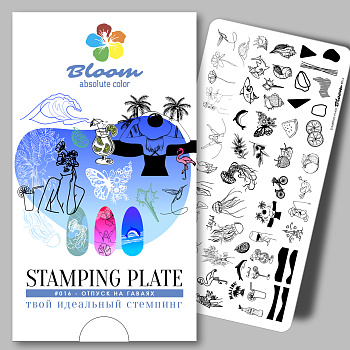 Bloom пластина для стемпинга 016
