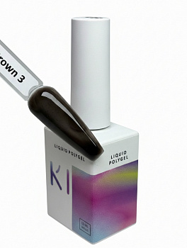 DAKI Liquid Polygel Brown 3, 15 мл