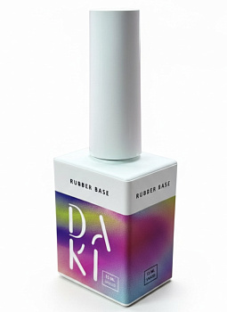 DAKI RUBBER BASE Эластичная база для ногтей, 15 мл 