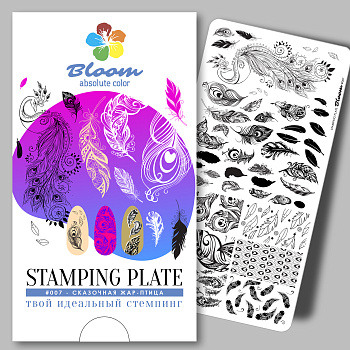 Bloom пластина для стемпинга 007