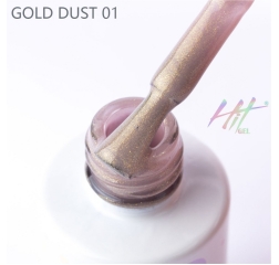 HIT Гель лак Gold Dust 01, 9 мл