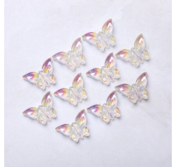 BLESK Урашения для ногтей Бабочки, №01 (пластик) 9*7мм (10шт)
